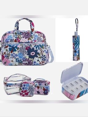 🧳Vera Bradley Travel Bundle In Bengal Lily Pattern